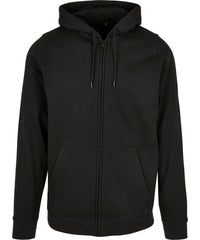 Build Your Brand Basic Zip Hoodie - Black