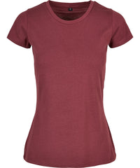 Build Your Brand Women's Basic Tee - Cherry