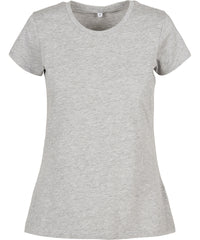 Build Your Brand Women's Basic Tee - Heather Grey