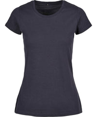 Build Your Brand Women's Basic Tee - Navy