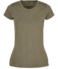 Build Your Brand Women's Basic Tee - Olive