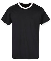 Build Your Brand Ringer Tee - Black/White