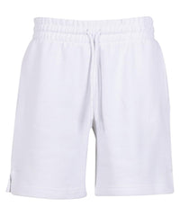 Build Your Brand Women’s Basic Sweat Shorts - White