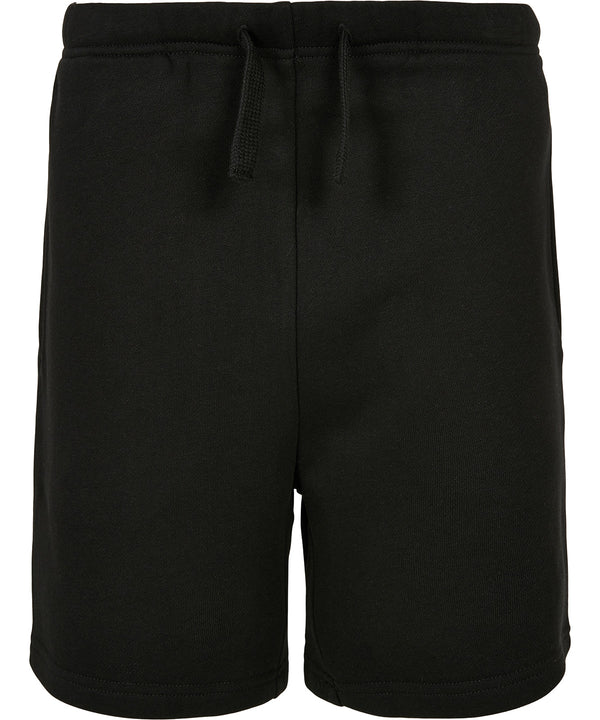 Build Your Brand Kids Basic Sweat Shorts - Black