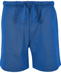 Build Your Brand Kids Basic Sweat Shorts - Intense Blue