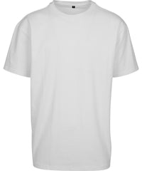 Build Your Brand Light Basic Loose Tee - White