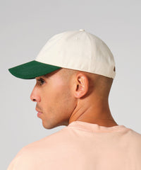 Beechfield Contrast Peak Leisure Cap - Natural/Black