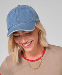 Beechfield Denim Cap - Acid Grey
