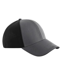 Beechfield Club Cap - Gunmetal Grey/Black