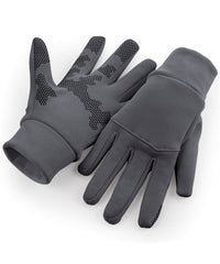 Beechfield Softshell Sports Tech Gloves - Graphite Grey