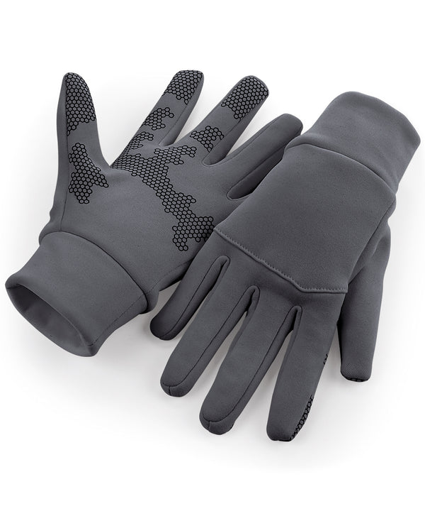 Beechfield Softshell Sports Tech Gloves - Graphite Grey