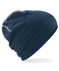 Beechfield Hemsedal Cotton Beanie - Black/Black