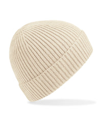 Beechfield Engineered Knit Ribbed Beanie - Oatmeal
