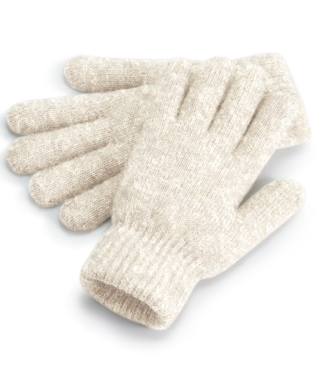 Beechfield Cosy Ribbed-cuff Gloves - Almond Marl