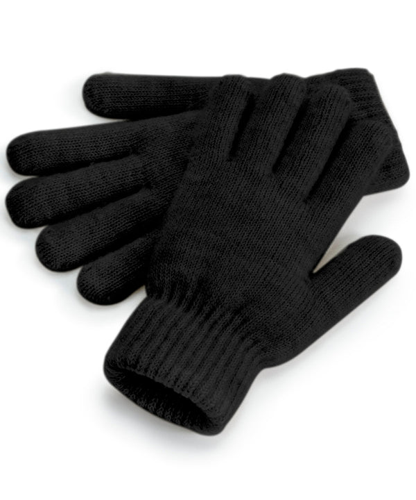 Beechfield Cosy Ribbed-cuff Gloves - Black Marl