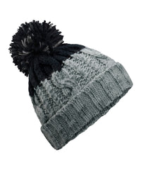 Beechfield Apres Beanie - Light Grey/Black