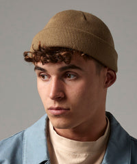 Beechfield Recycled Mini Fisherman Beanie - Biscuit