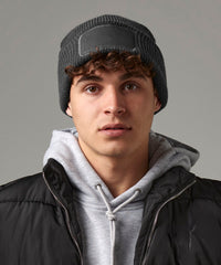 Beechfield Thinsulate™ Patch Beanie - Black