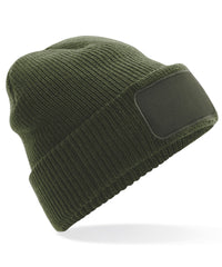 Beechfield Thinsulate™ Patch Beanie - Olive Green