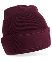 Beechfield Original Patch Beanie - Burgundy
