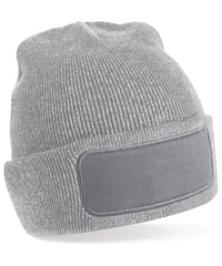 Beechfield Original Patch Beanie - Heather Grey