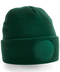 Beechfield Circular Patch Beanie - Bottle Green