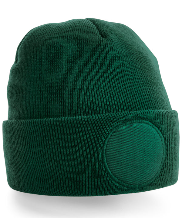 Beechfield Circular Patch Beanie - Bottle Green
