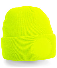 Beechfield Circular Patch Beanie - Fluorescent Yellow