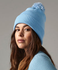 Beechfield Snowstar® Beanie - Black/Bright Royal