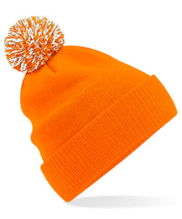 Beechfield Snowstar® Beanie - Orange/White