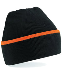 Beechfield Teamwear Beanie - Bright Royal/White