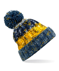 Beechfield Corkscrew Pom Pom Beanie - Morning Frost