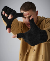 Beechfield Fingerless Gloves - Black