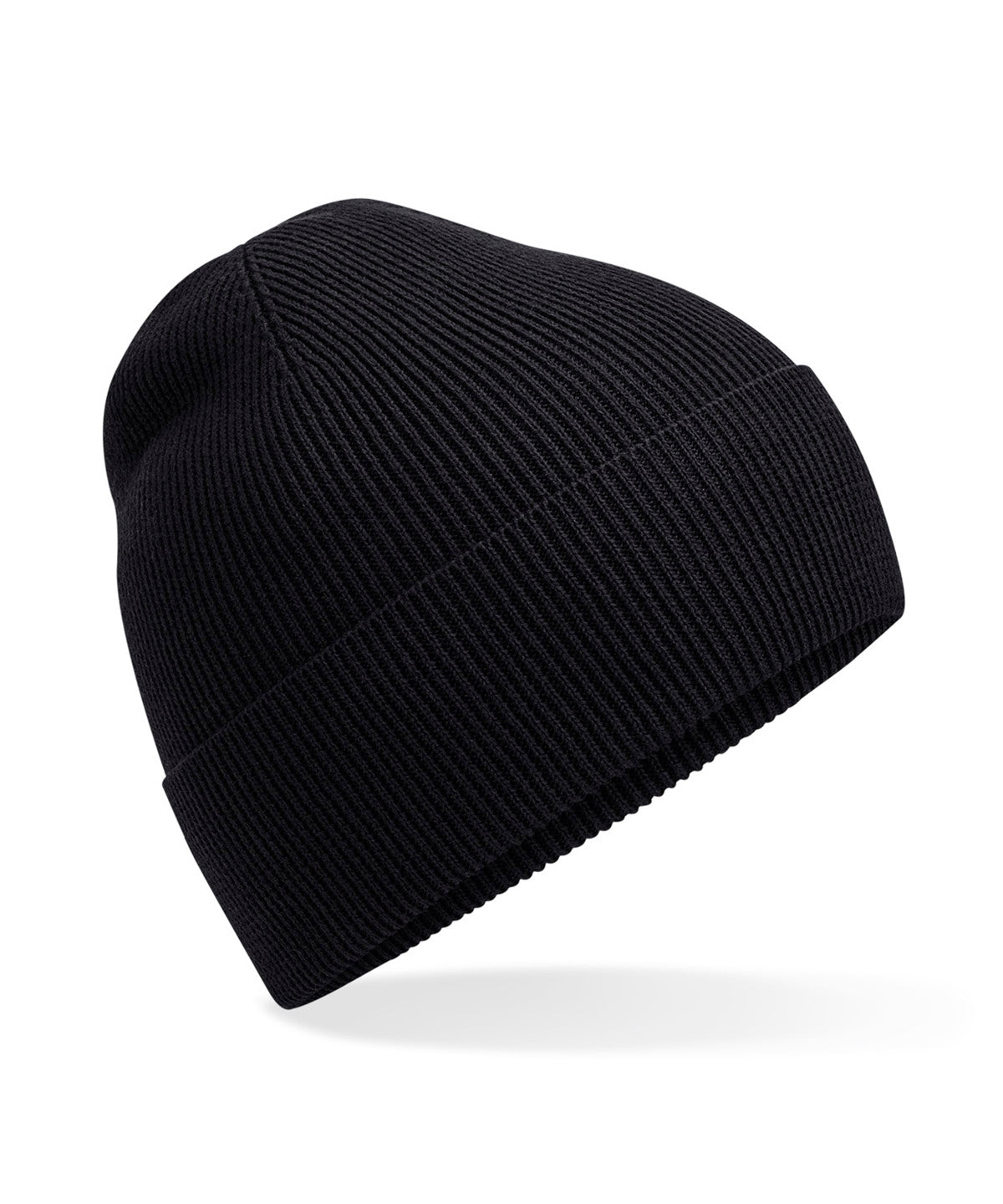 Beechfield Organic Cotton Fine Knit Beanie - Black