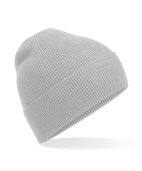 Beechfield Organic Cotton Fine Knit Beanie - Light Grey