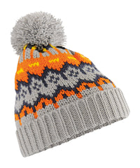Beechfield Retro Ski Beanie - Glacier Grey