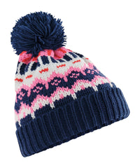 Beechfield Retro Ski Beanie - Snow Blossom