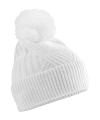 Beechfield Snow Luxe Beanie - White
