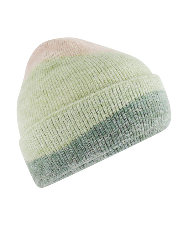 Beechfield Soft Wave Beanie - Almond/ Pistachio/ Dusty Green