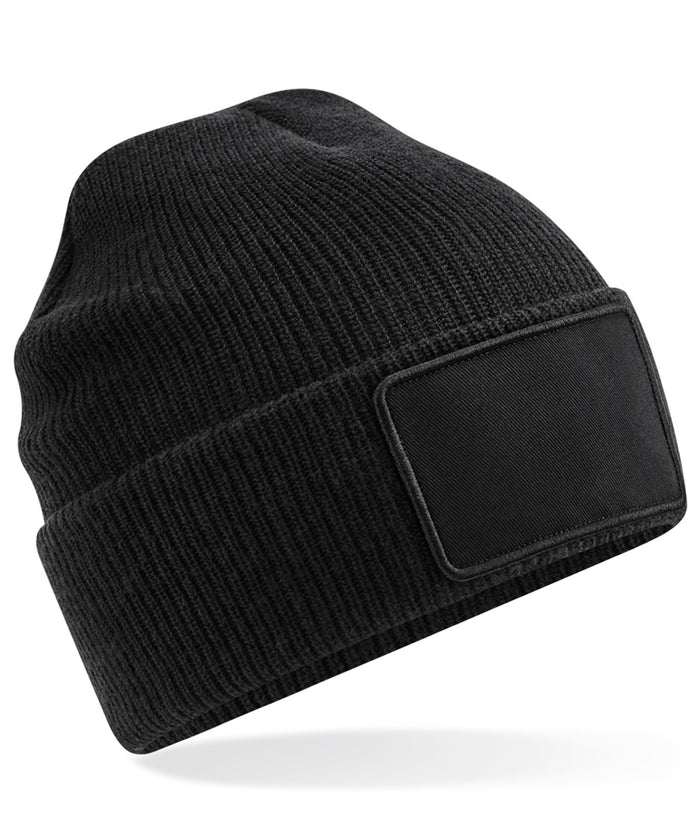 Beechfield Removable Patch Thinsulate™ Beanie - Black