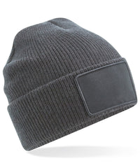 Beechfield Removable Patch Thinsulate™ Beanie - Graphite Grey