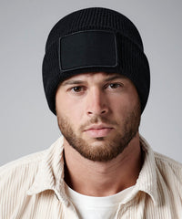 Beechfield Removable Patch Thinsulate™ Beanie - Black