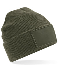 Beechfield Removable Patch Thinsulate™ Beanie - Military Green