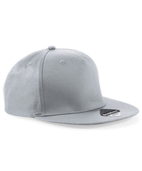 Beechfield 5-panel Snapback Rapper Cap - Light Grey