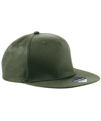 Beechfield 5-panel Snapback Rapper Cap - Olive Green