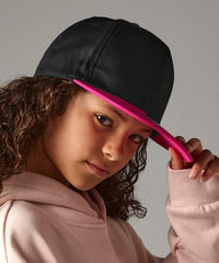 Beechfield Youth Snapback - Black/Black
