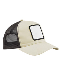Beechfield Appliqué Patch 5-panel Trucker - Stone/Shadow Grey