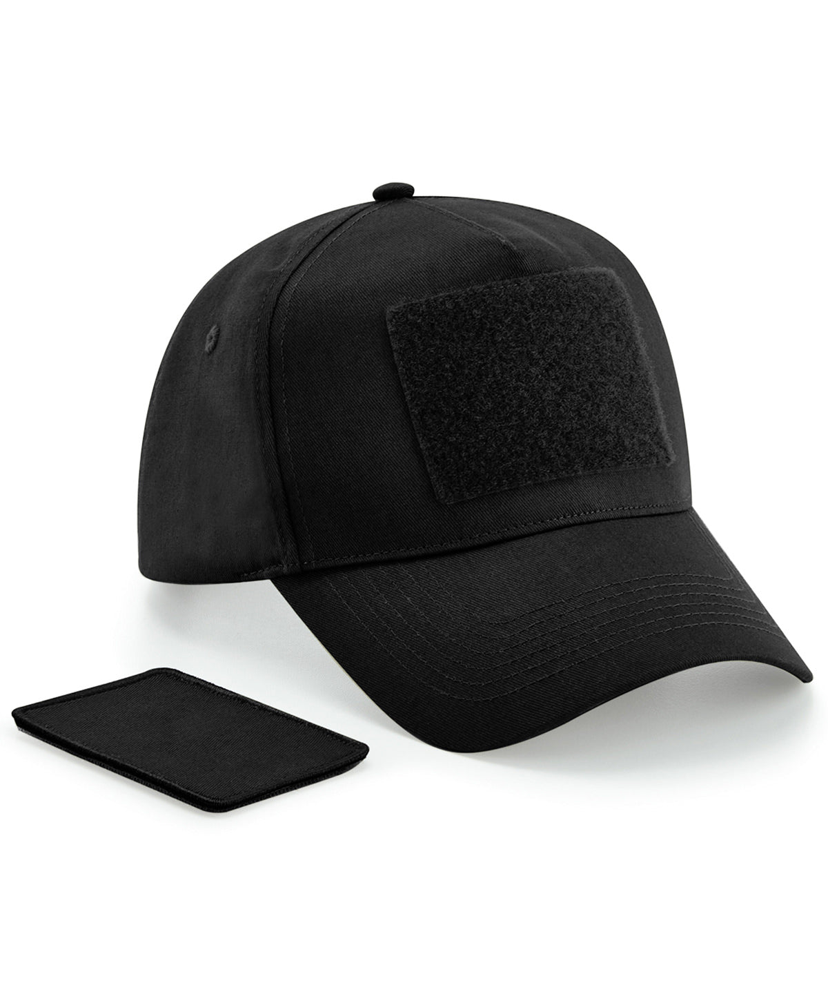 Beechfield Removable Patch 5-panel Cap - Black