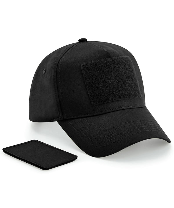 Beechfield Removable Patch 5-panel Cap - Black