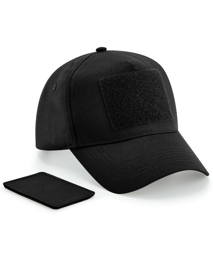 Beechfield Removable Patch 5-panel Cap - Black